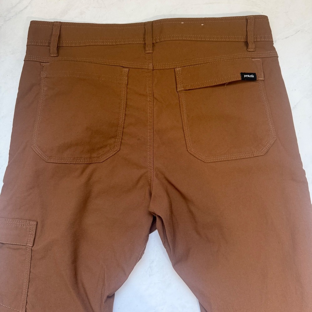 Prana Men's 32 Zion II Slim Fit Tan Pants Hiking Outdoor Travel Gorpcore - Picture 6 of 7